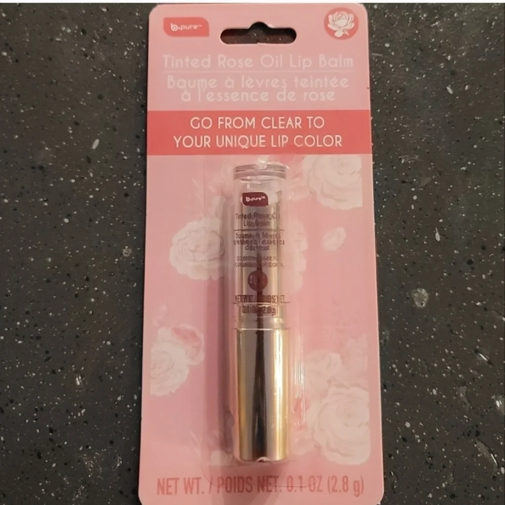 Bpure Tinted Rose Oil Lip Balm Tiktok Famous NWT.